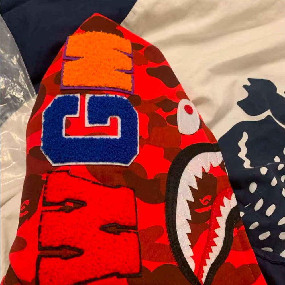 Red Bape hoodie with tags